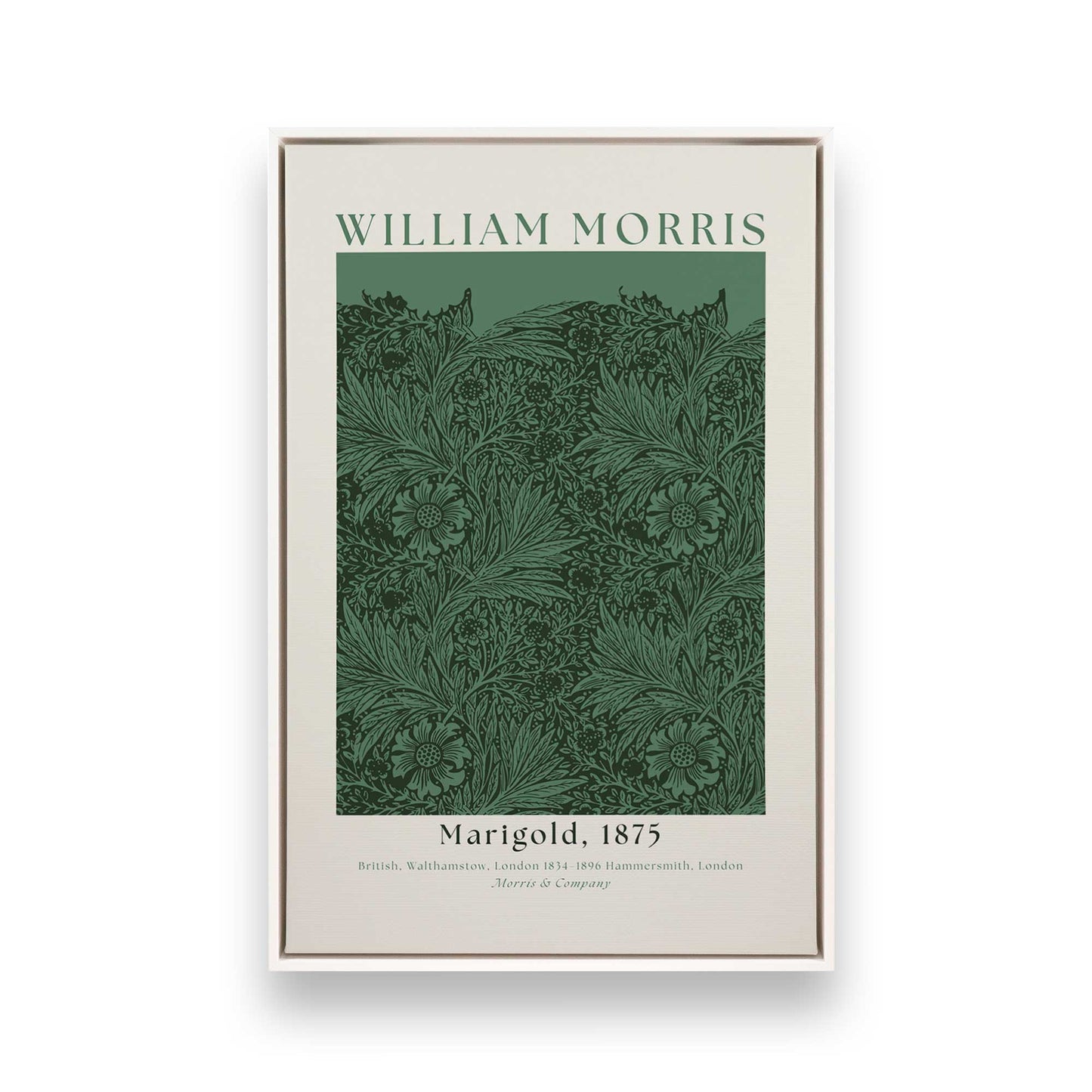 [Color:Opaque White], Picture of art in a White frame