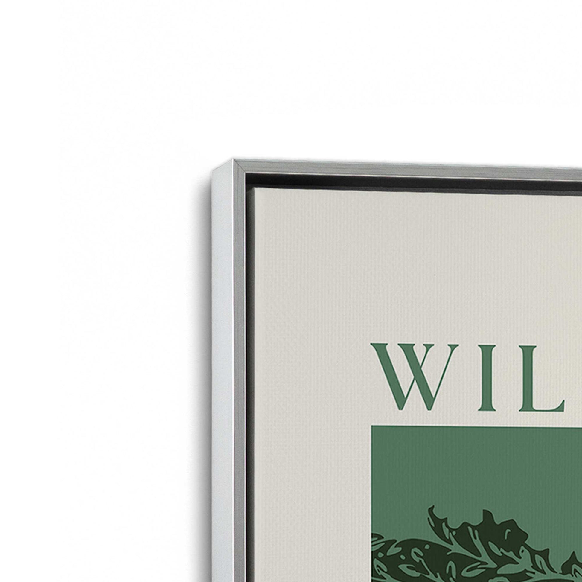 [Color:Polished Chrome], Picture of art in a Polished Chrome frame at an angle