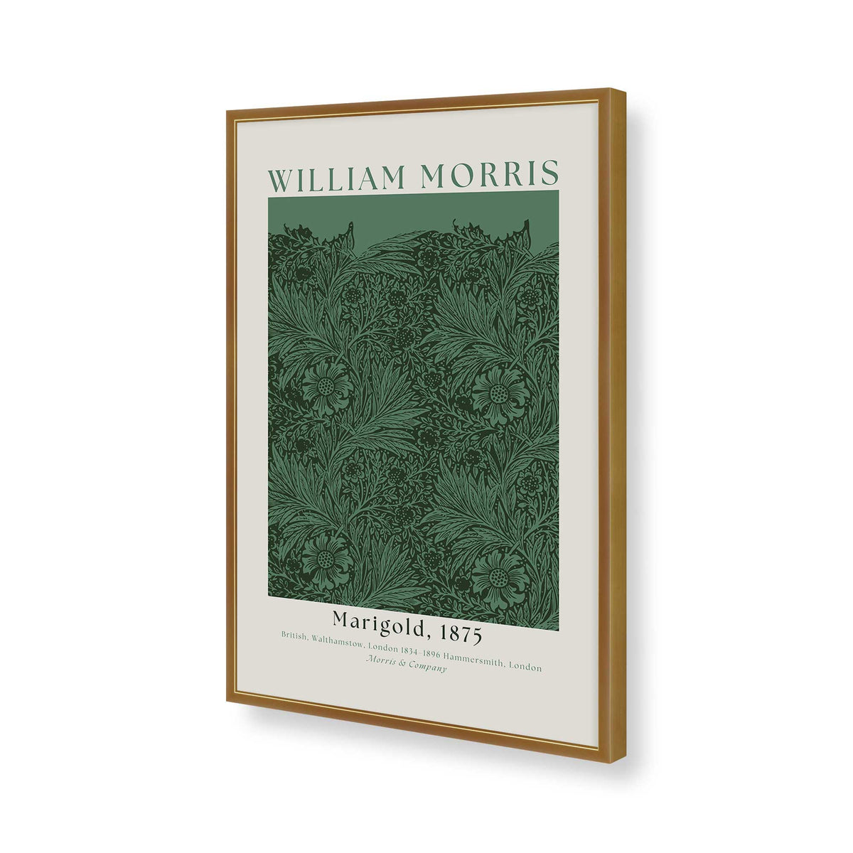 [Color:Polished Gold], Picture of art in a Polished Gold frame of the corner