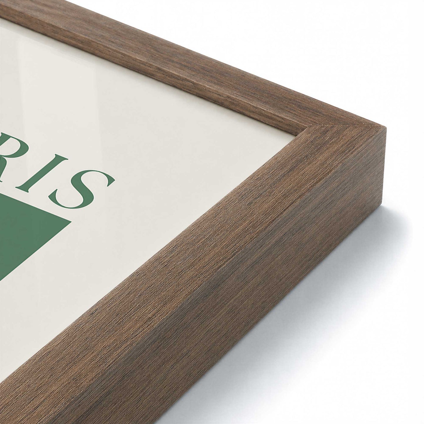 [Color:Walnut], Picture of art in a Walnut frame at an angle