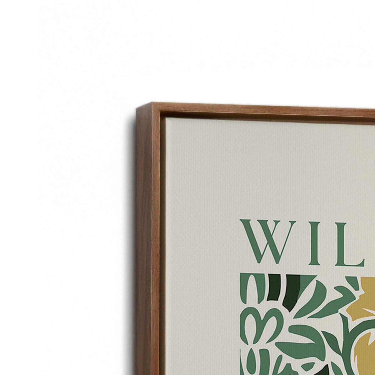 [Color:Walnut], Picture of art in a Walnut frame at an angle