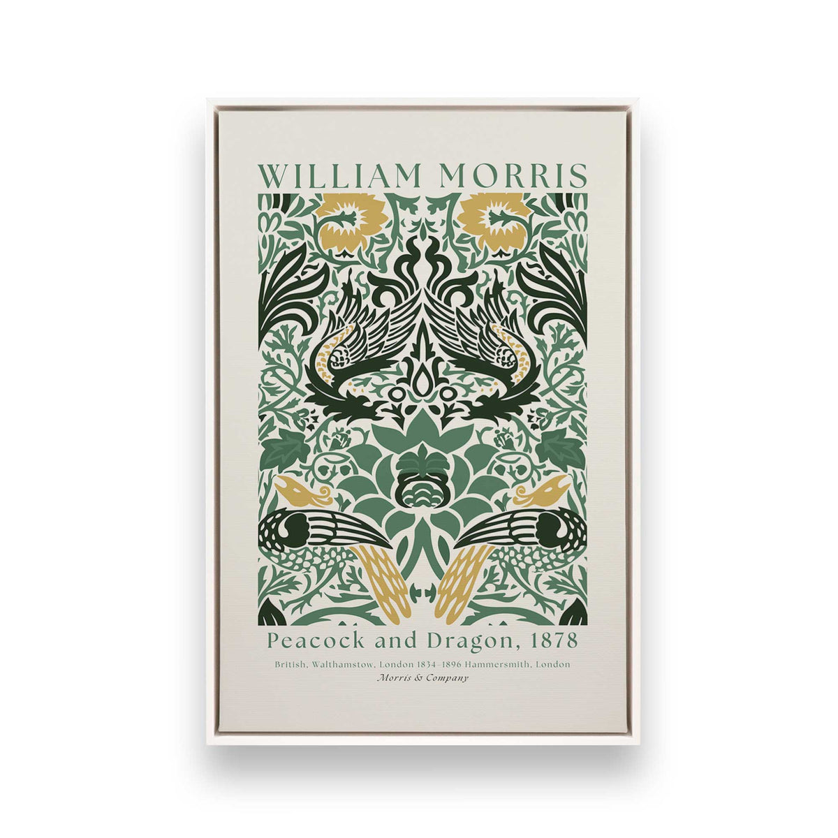 [Color:Opaque White], Picture of art in a White frame