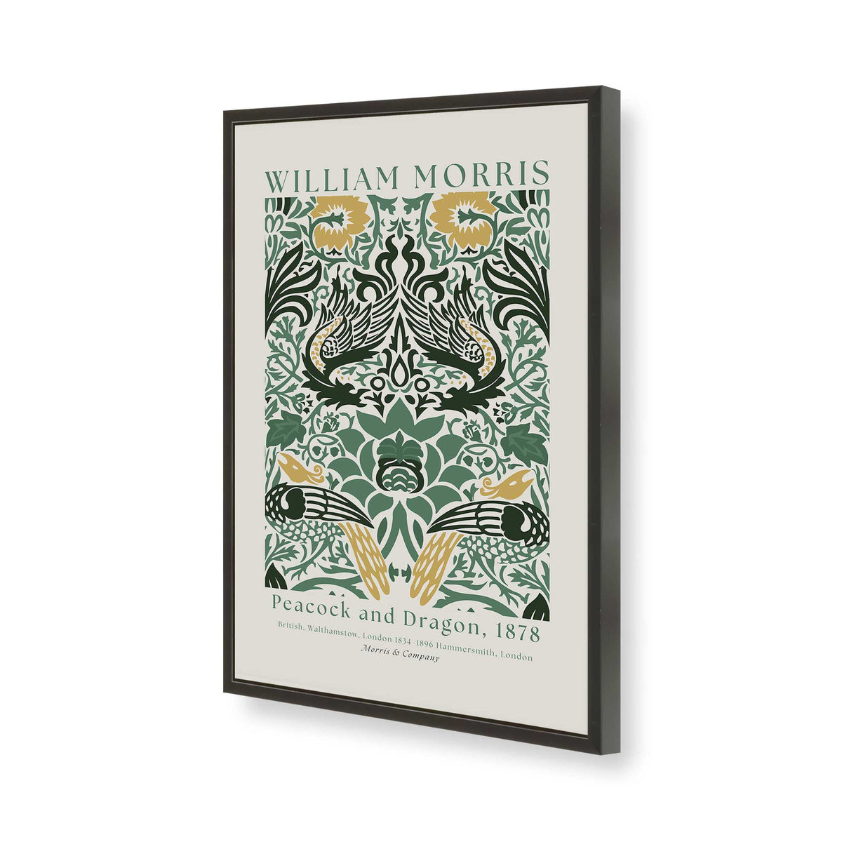 [Color:Satin Black], Picture of art in a Satin Black frame of the corner
