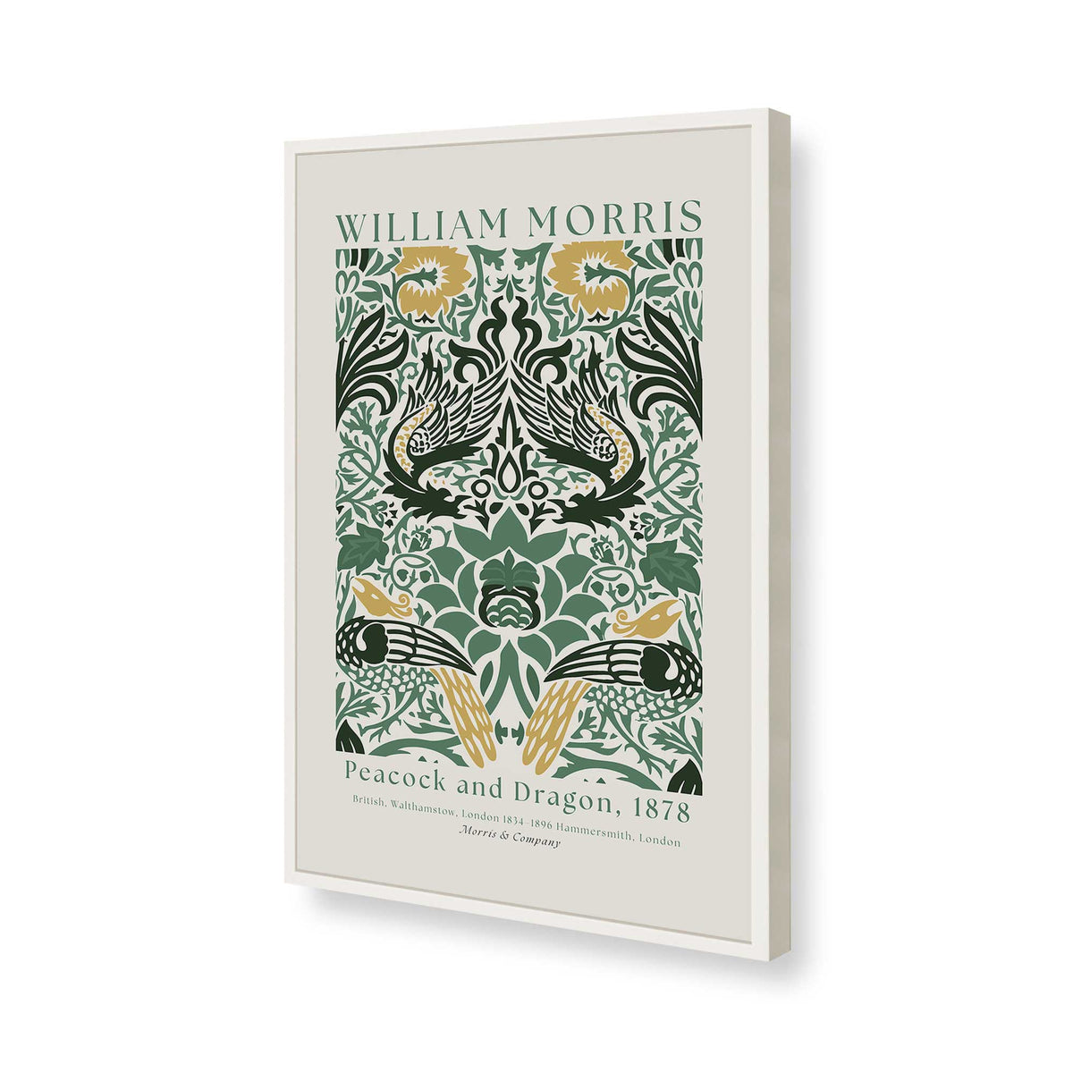 [Color:Opaque White], Picture of art in a Opaque White frame of the corner