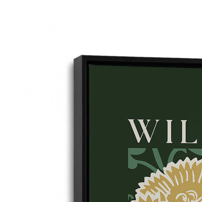 [Color:Satin Black], Picture of art in a Satin Black frame at an angle