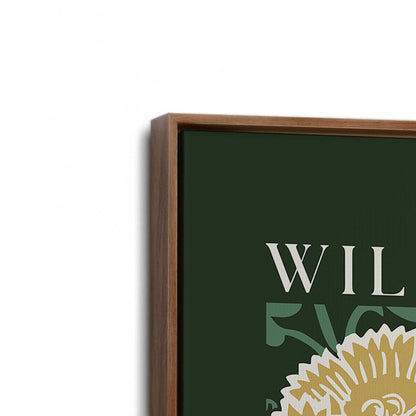 [Color:Walnut], Picture of art in a Walnut frame at an angle
