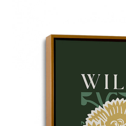 [Color:Polished Gold], Picture of art in a Polished Gold frame at an angle