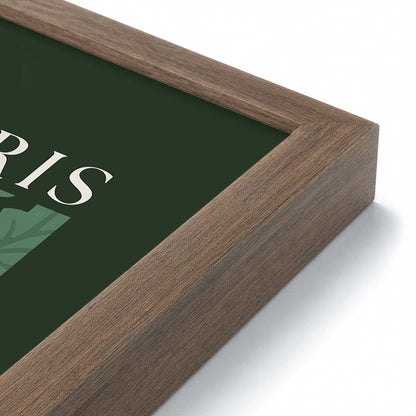 [Color:Walnut], Picture of art in a Walnut frame at an angle