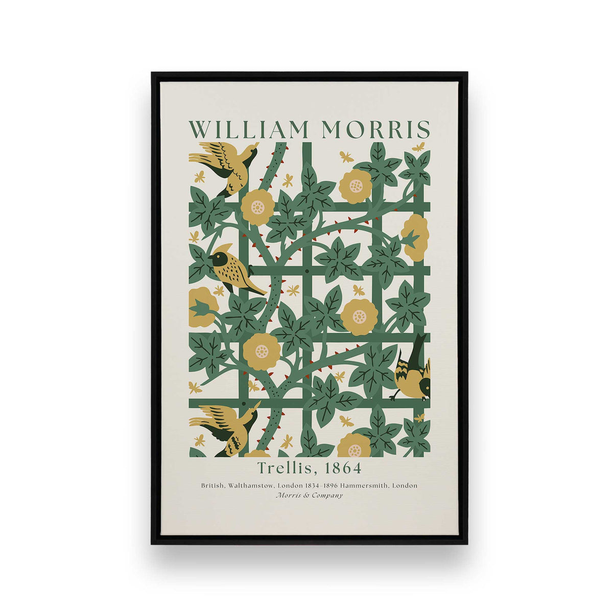[Color:Satin Black], Picture of art in a Satin Black frame