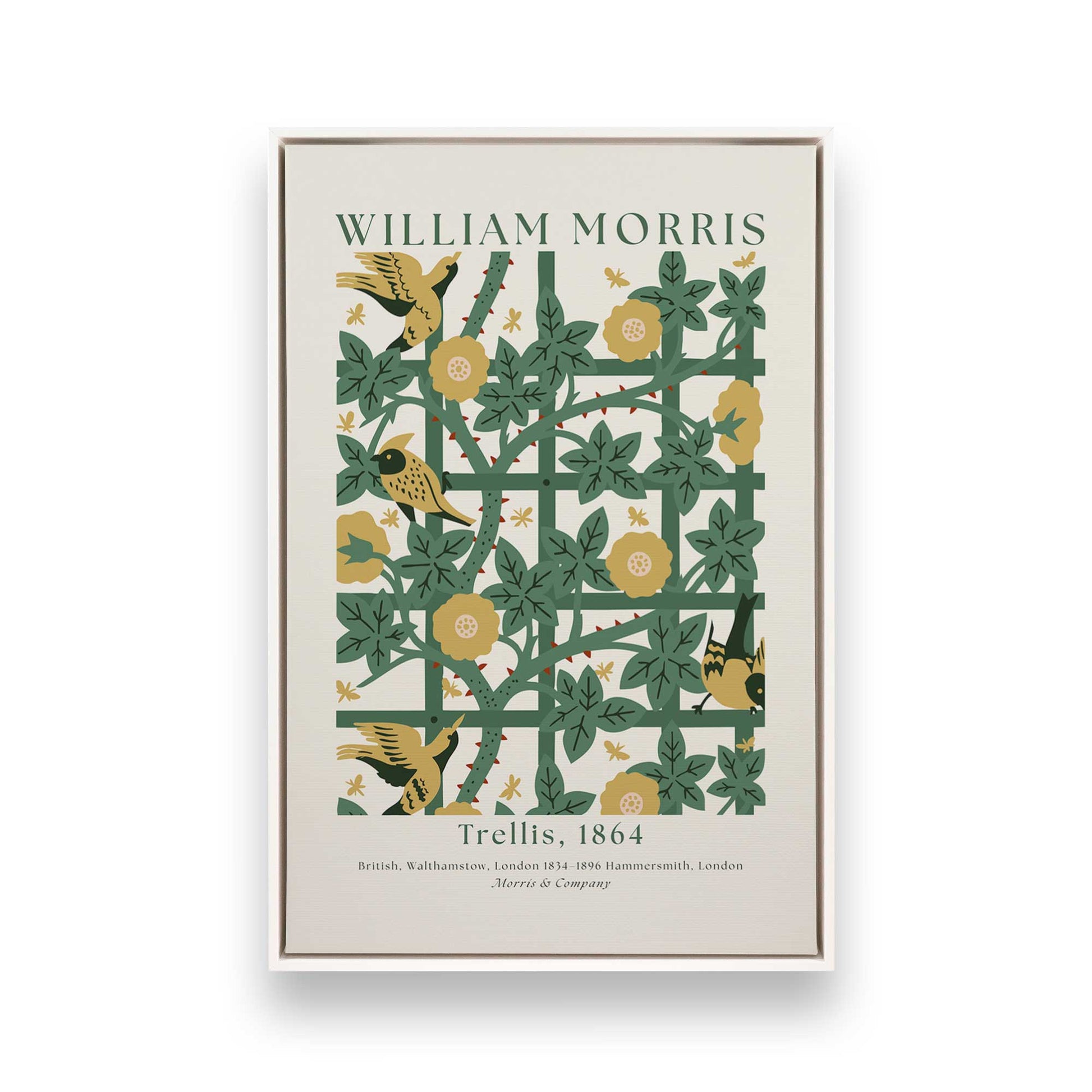 [Color:Opaque White], Picture of art in a White frame