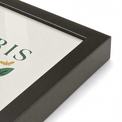[Color:Satin Black], Picture of art in a Satin Black frame at an angle