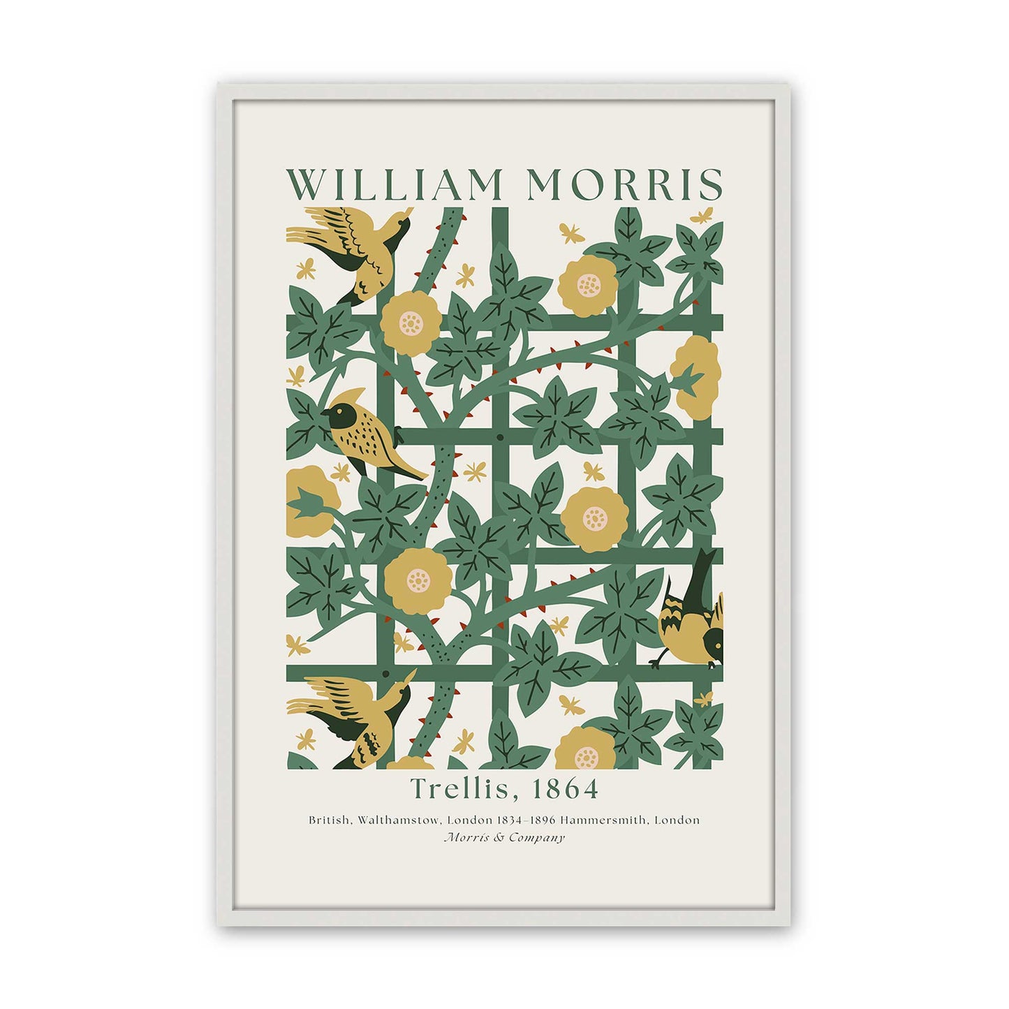 [Color:Opaque White], Picture of art in a Opaque White frame