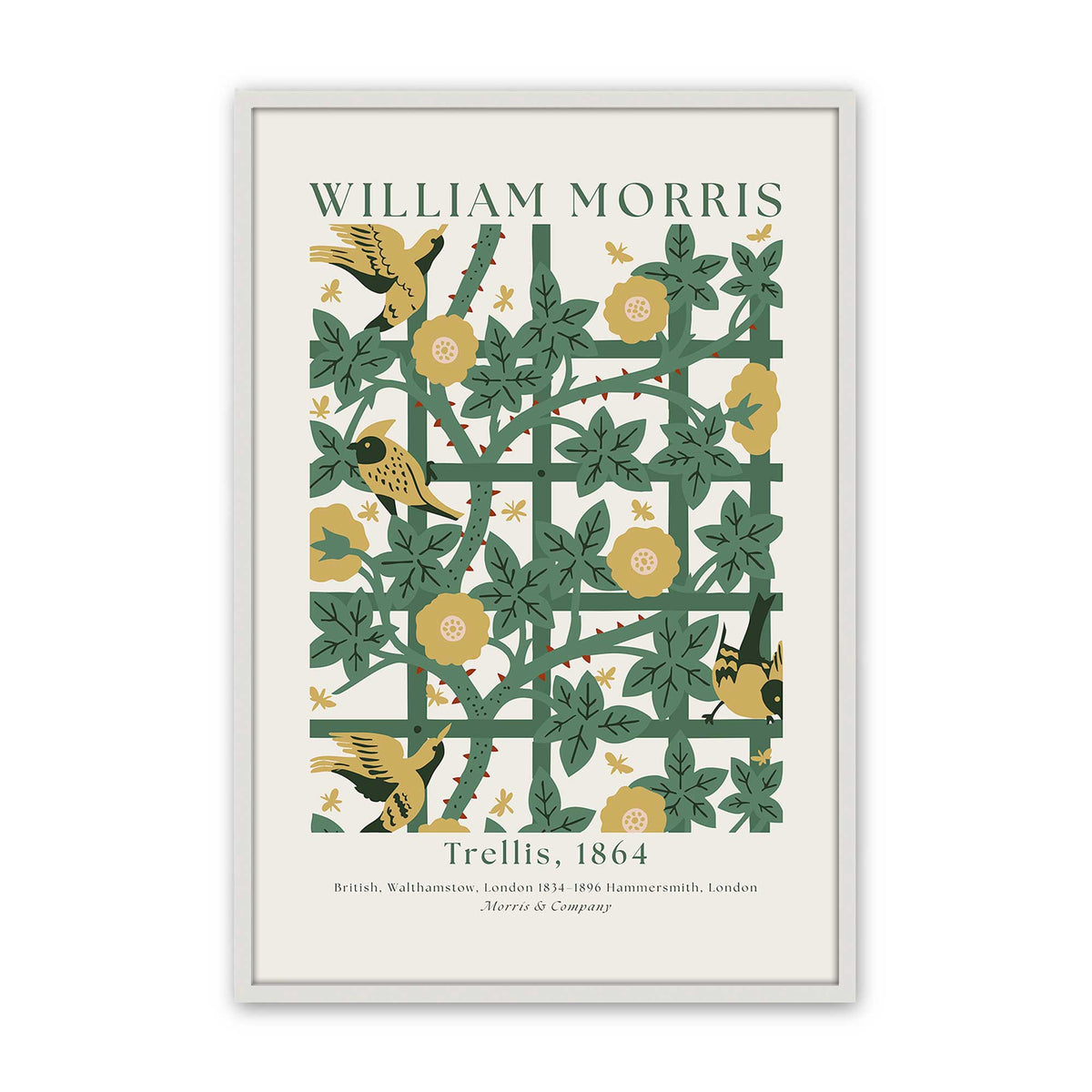 [Color:Opaque White], Picture of art in a Opaque White frame