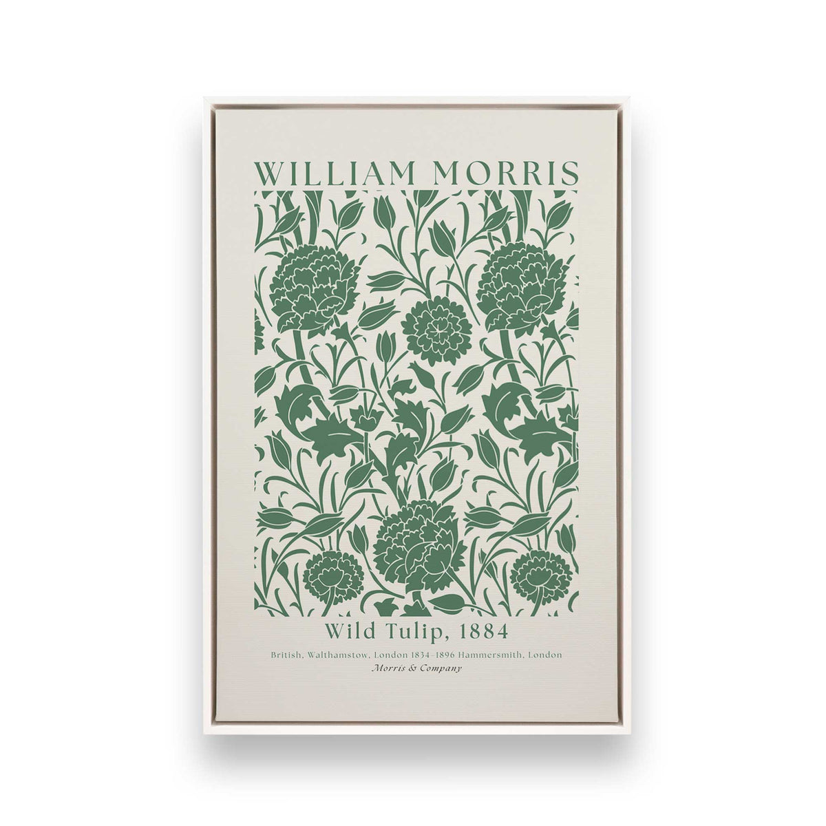 [Color:Opaque White], Picture of art in a White frame