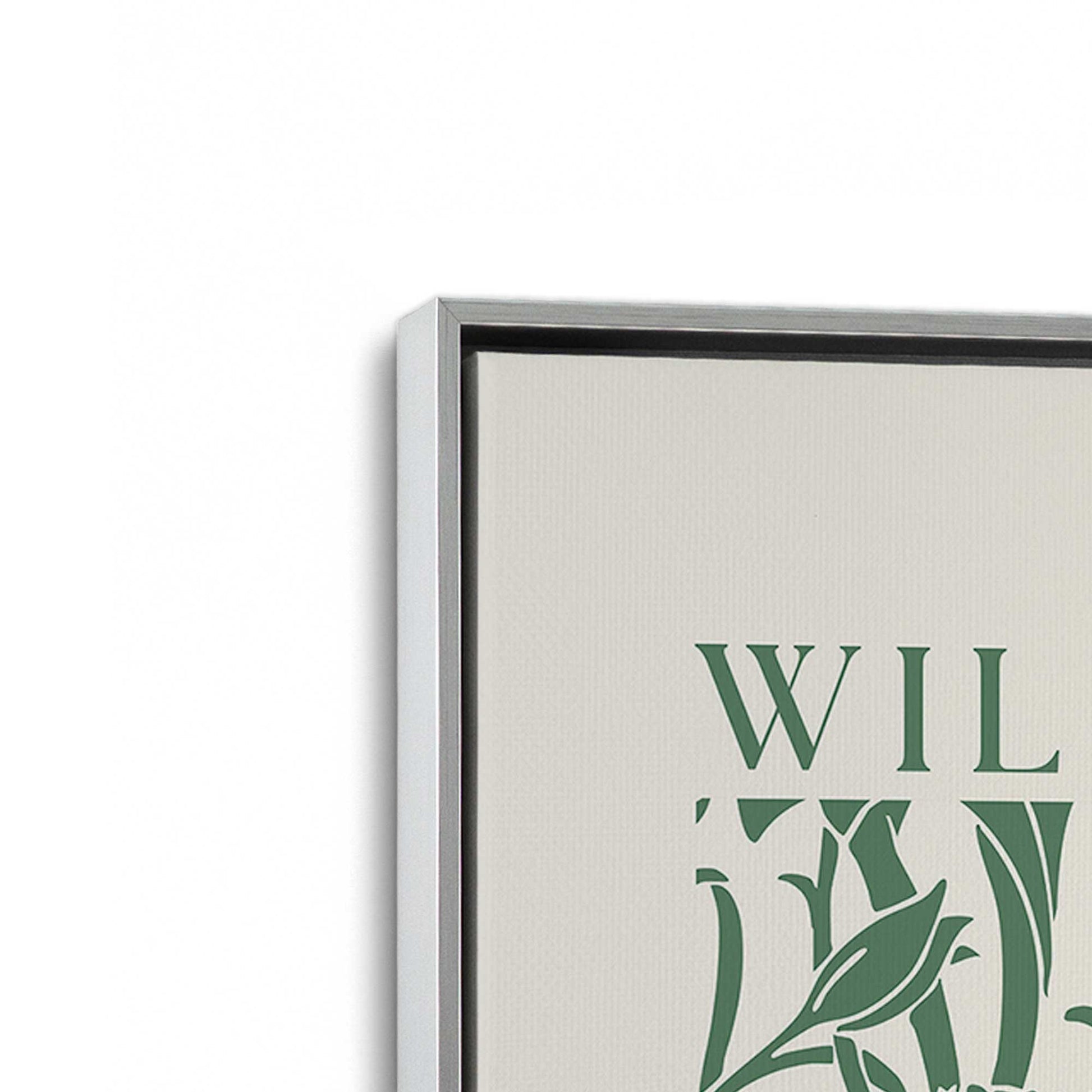 [Color:Polished Chrome], Picture of art in a Polished Chrome frame at an angle