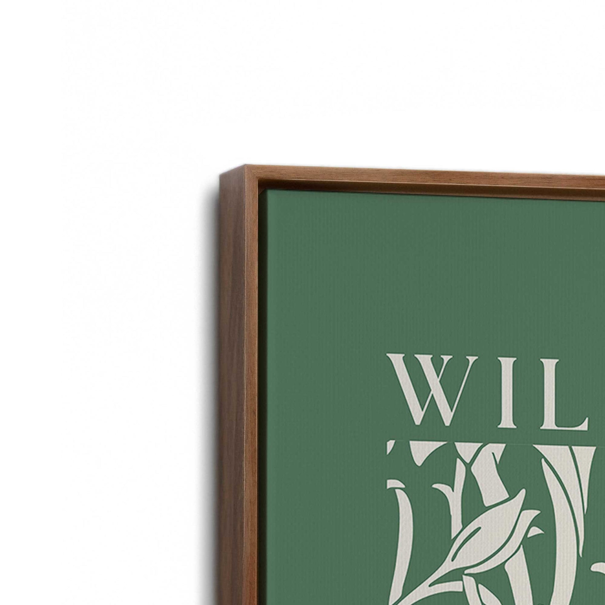 [Color:Walnut], Picture of art in a Walnut frame at an angle