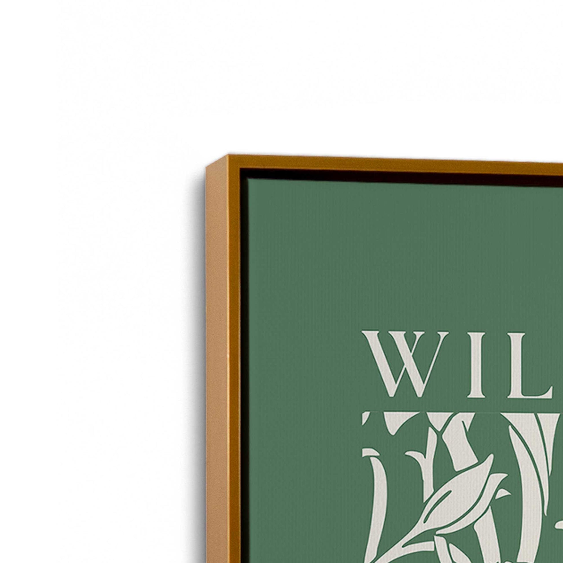 [Color:Polished Gold], Picture of art in a Polished Gold frame at an angle