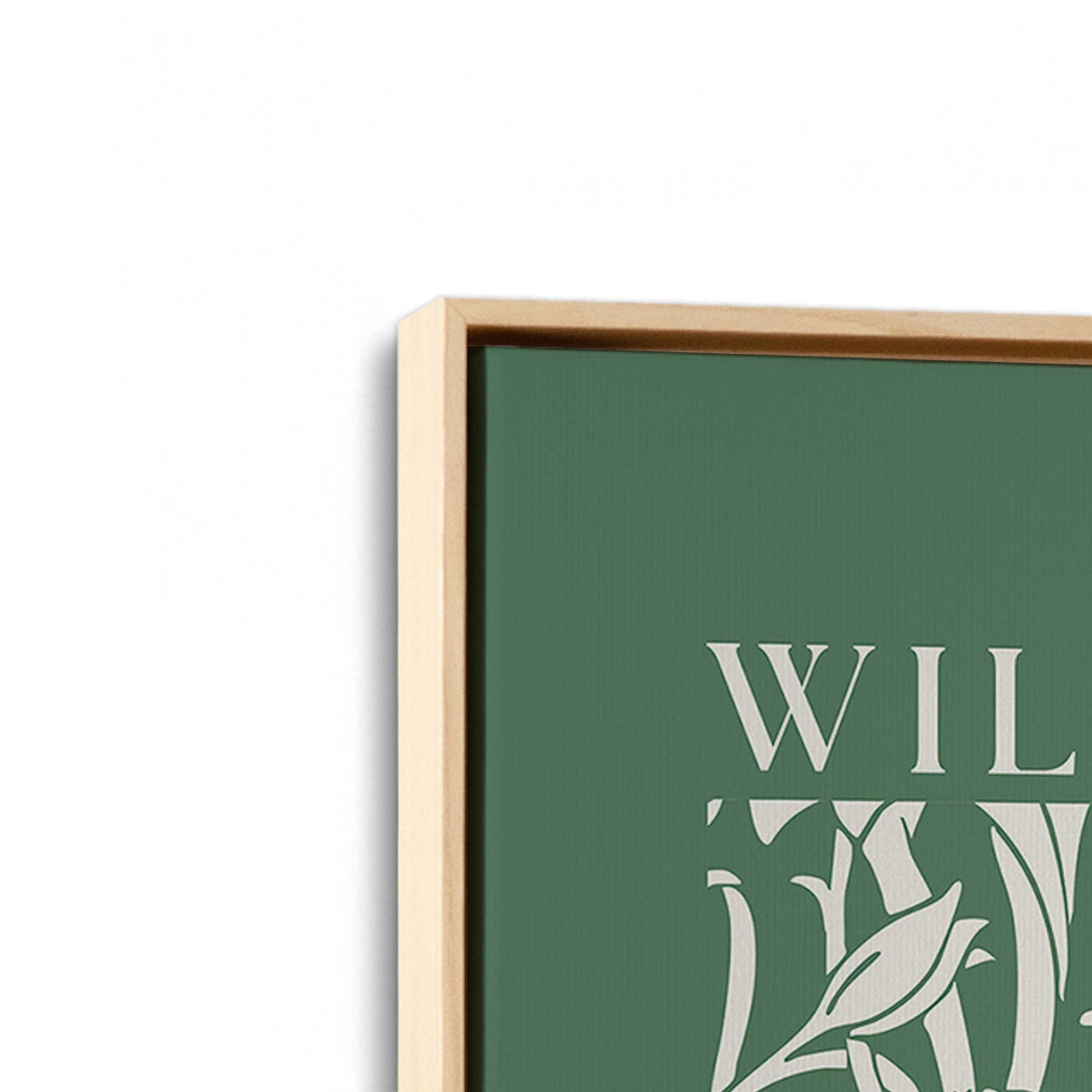 [Color:American Maple], Picture of art in a American Maple frame at an angle