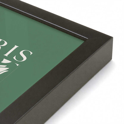 [Color:Satin Black], Picture of art in a Satin Black frame at an angle