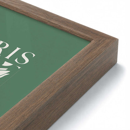 [Color:Walnut], Picture of art in a Walnut frame at an angle
