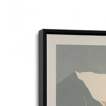 [Color:Satin Black], Picture of art in a Satin Black frame at an angle