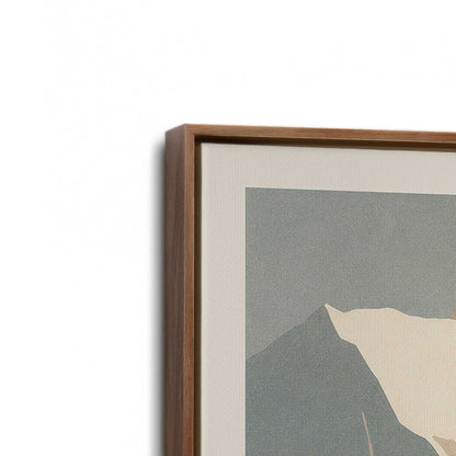 [Color:Walnut], Picture of art in a Walnut frame at an angle