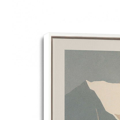[Color:Opaque White], Picture of art in a White frame at an angle