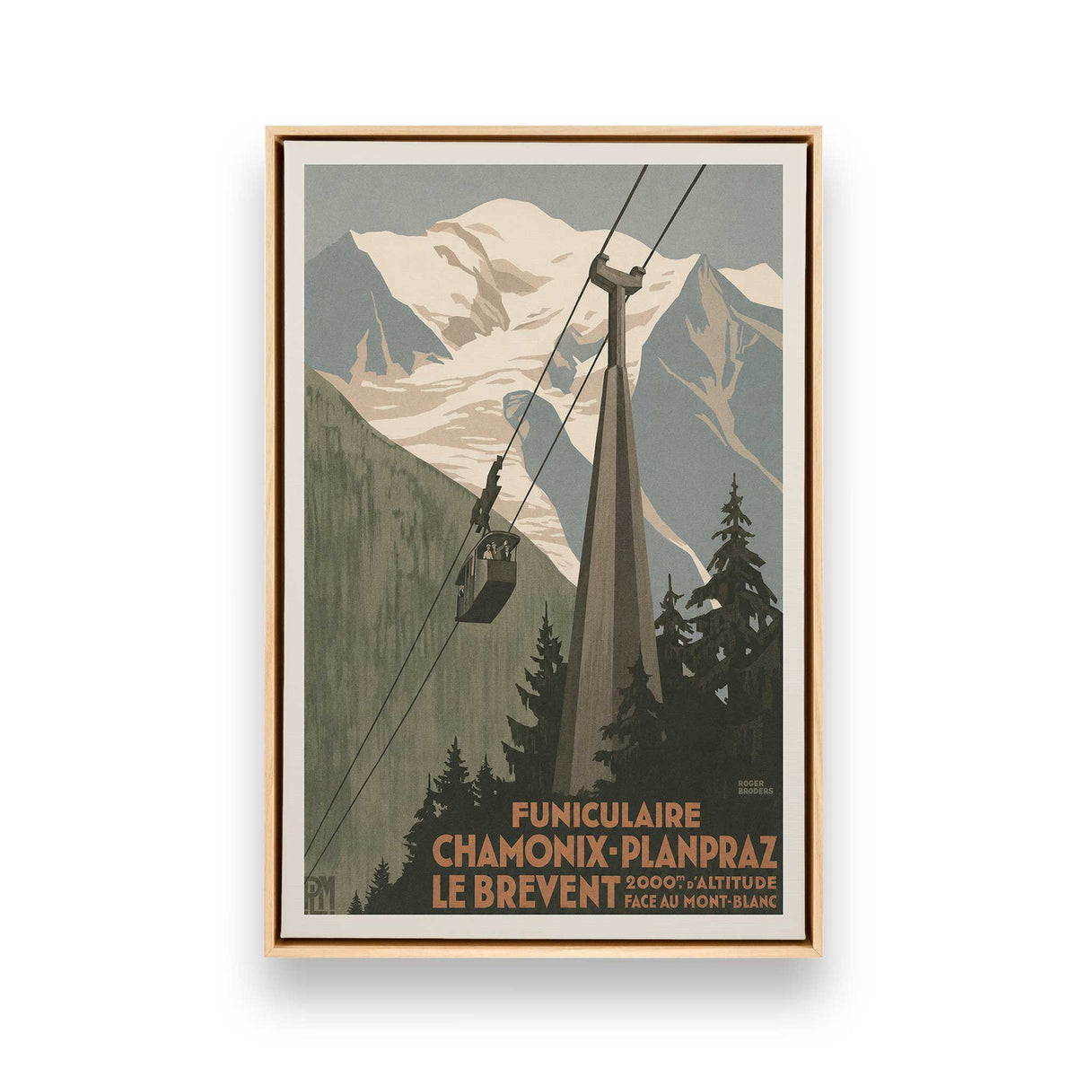 [Color:American Maple], Picture of art in a American Maple frame
