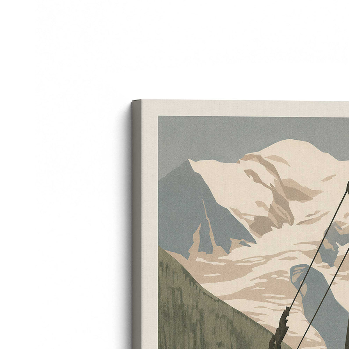 [Color:Stretched Canvas], Picture of the corner of the art