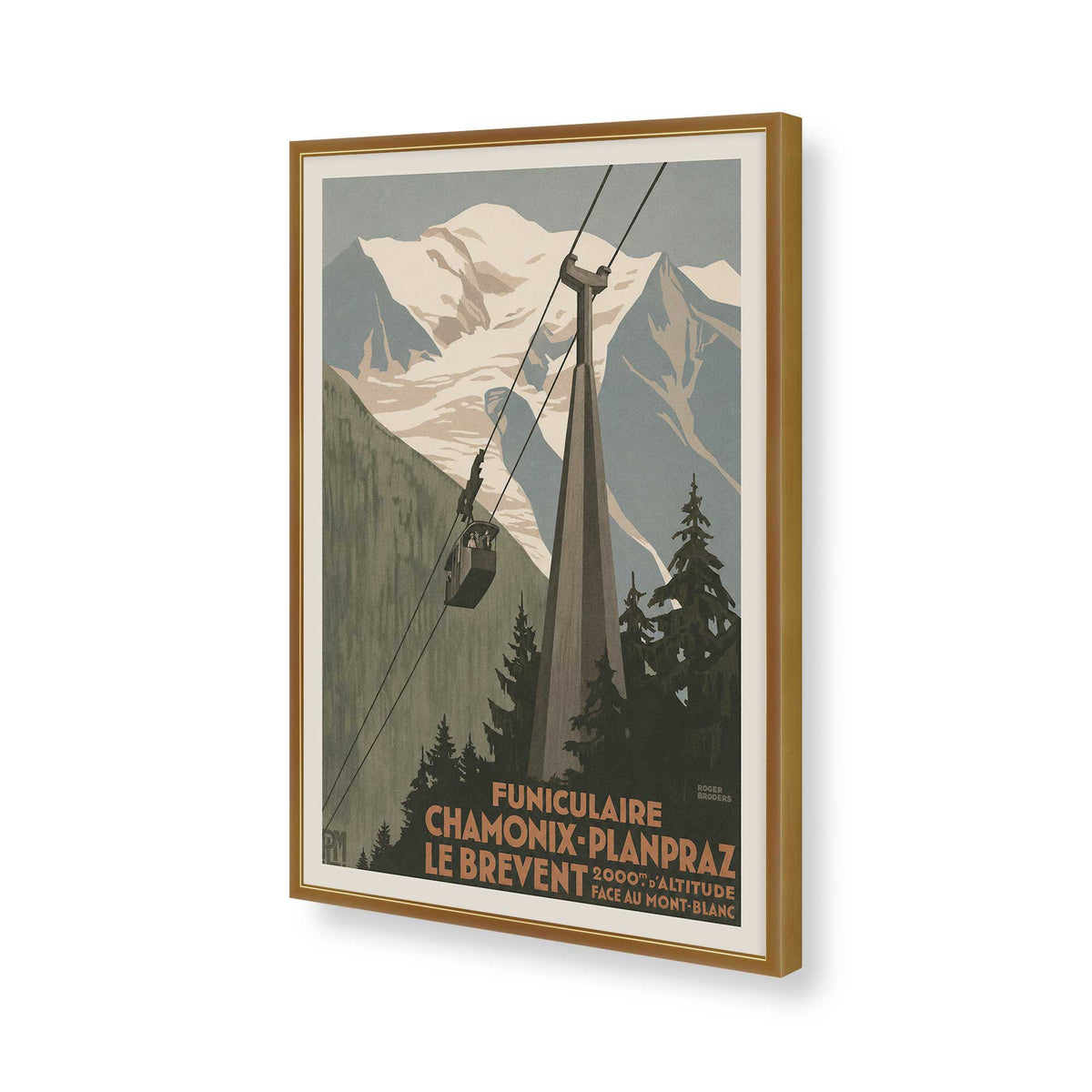 [Color:Polished Gold], Picture of art in a Polished Gold frame of the corner