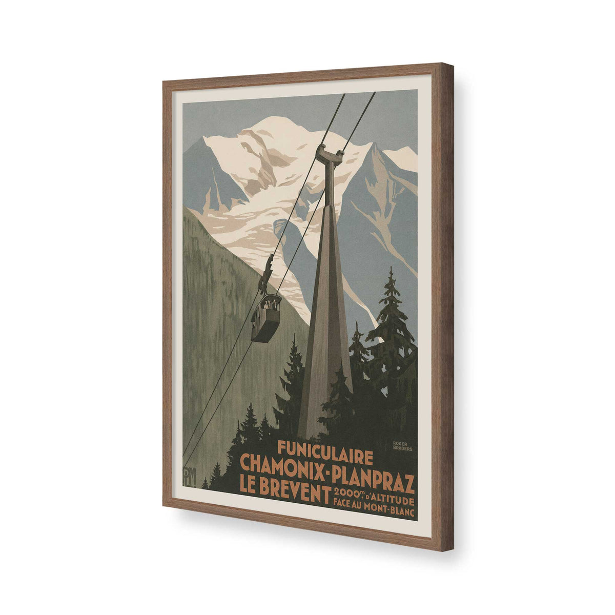 [Color:Walnut], Picture of art in a Walnut frame of the corner
