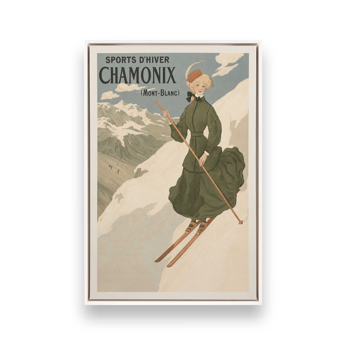 [Color:Opaque White], Picture of art in a White frame