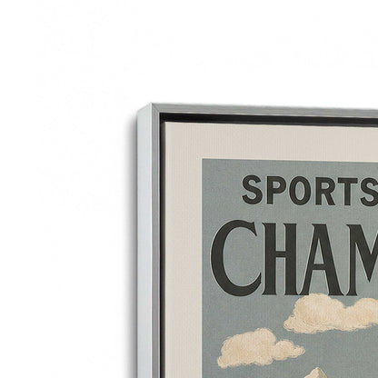 [Color:Polished Chrome], Picture of art in a Polished Chrome frame at an angle