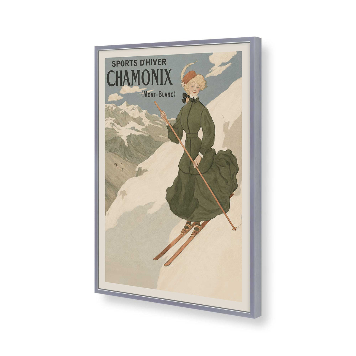 [Color:Polished Chrome], Picture of art in a Polished Chrome frame of the corner