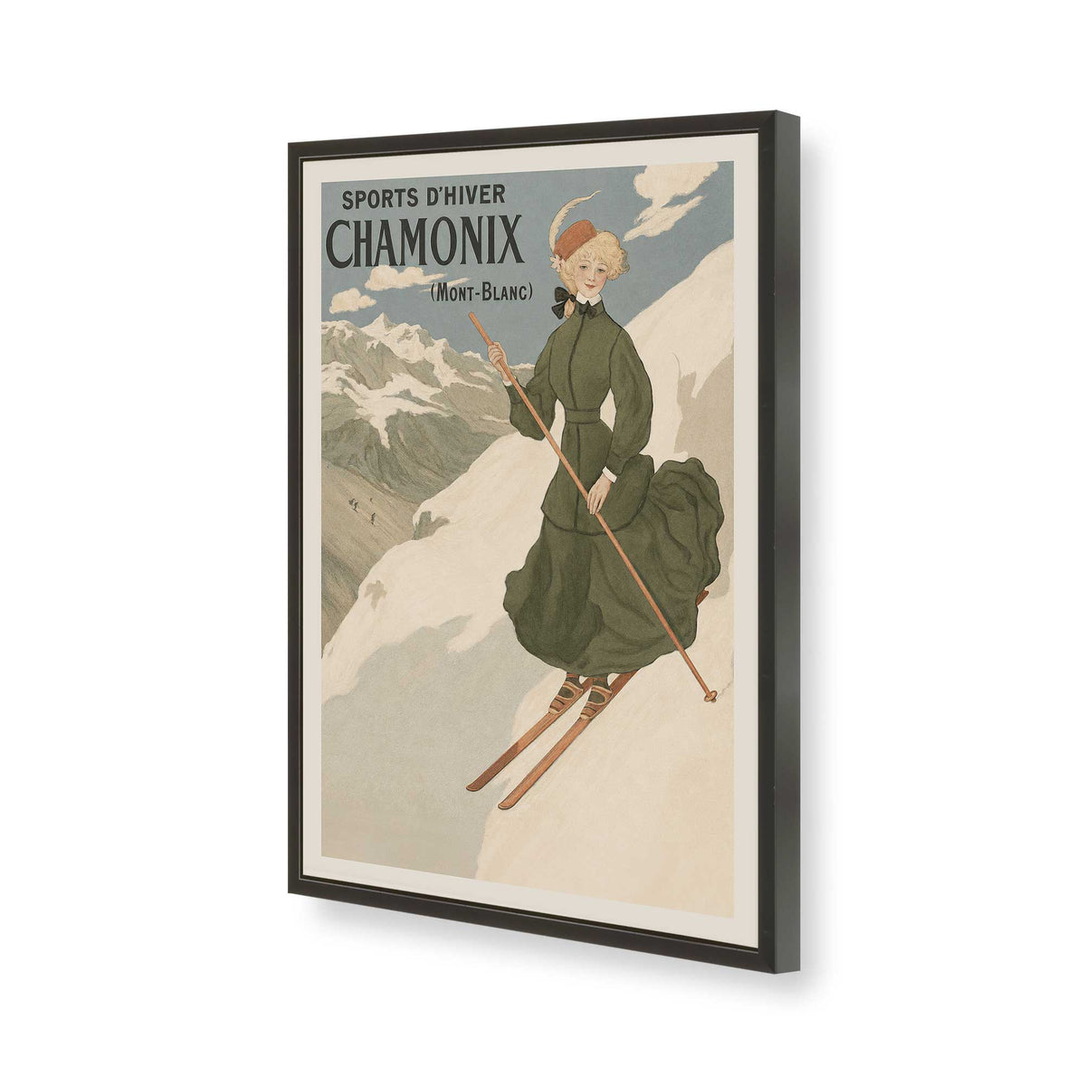 [Color:Satin Black], Picture of art in a Satin Black frame of the corner