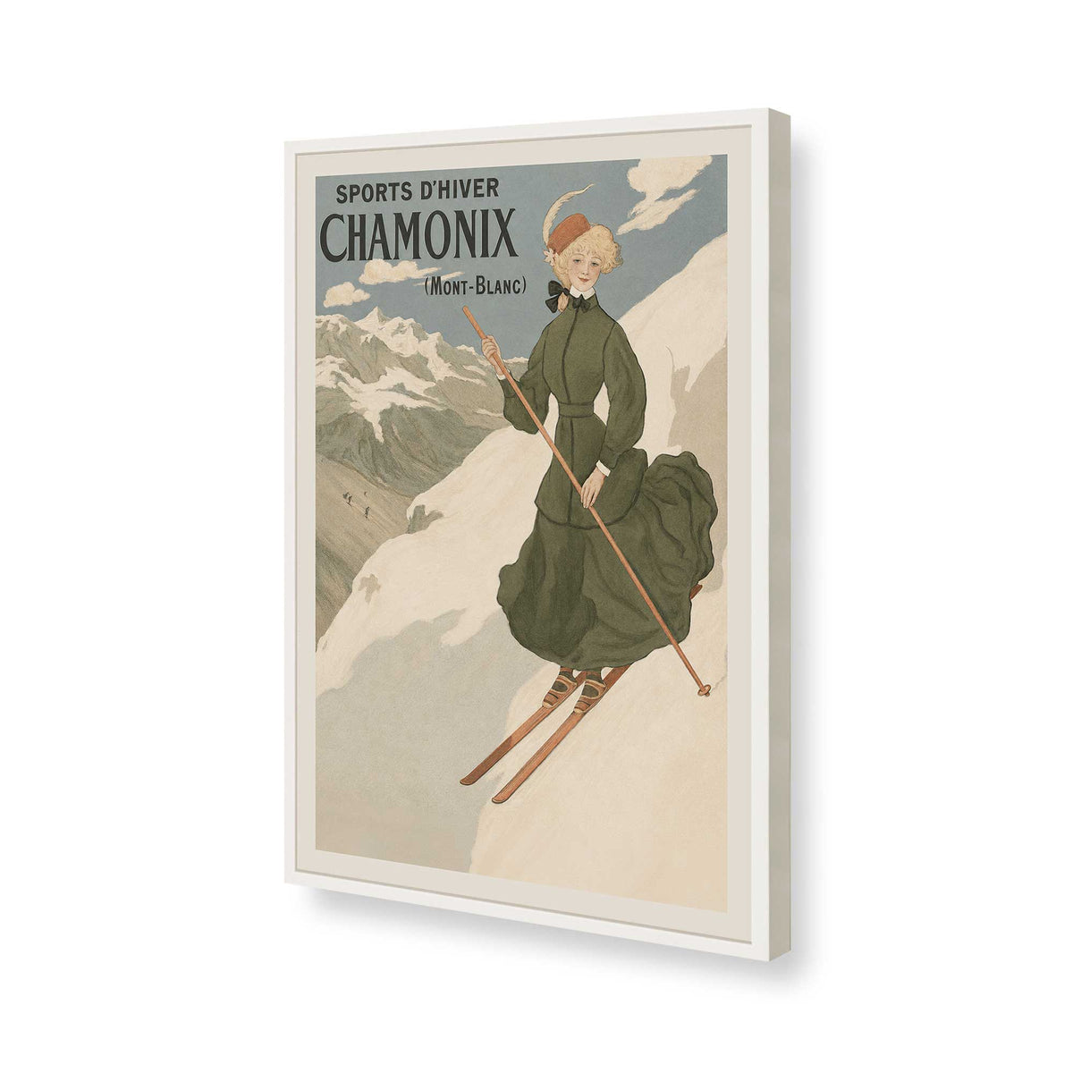 [Color:Opaque White], Picture of art in a Opaque White frame of the corner