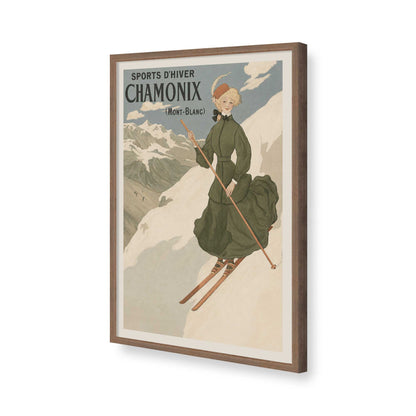 [Color:Walnut], Picture of art in a Walnut frame of the corner