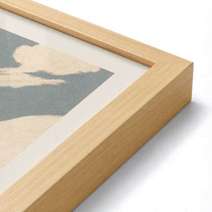 [Color:American Maple], Picture of art in a American Maple frame at an angle