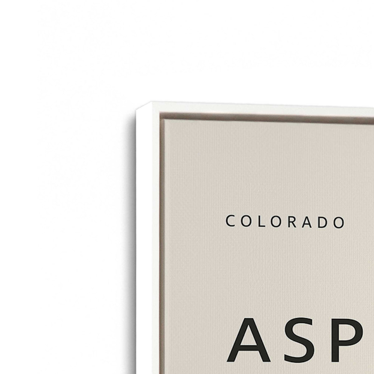[Color:Opaque White], Picture of art in a White frame at an angle