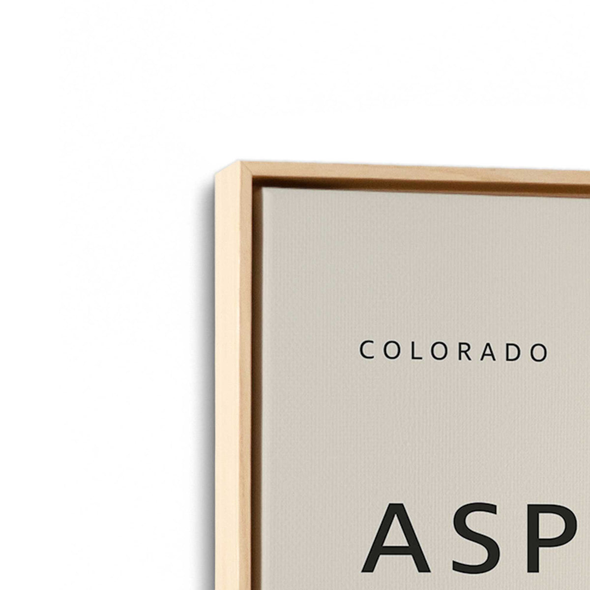[Color:American Maple], Picture of art in a American Maple frame at an angle