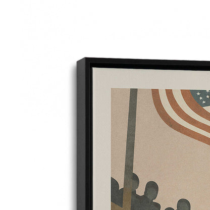 [Color:Satin Black], Picture of art in a Satin Black frame at an angle