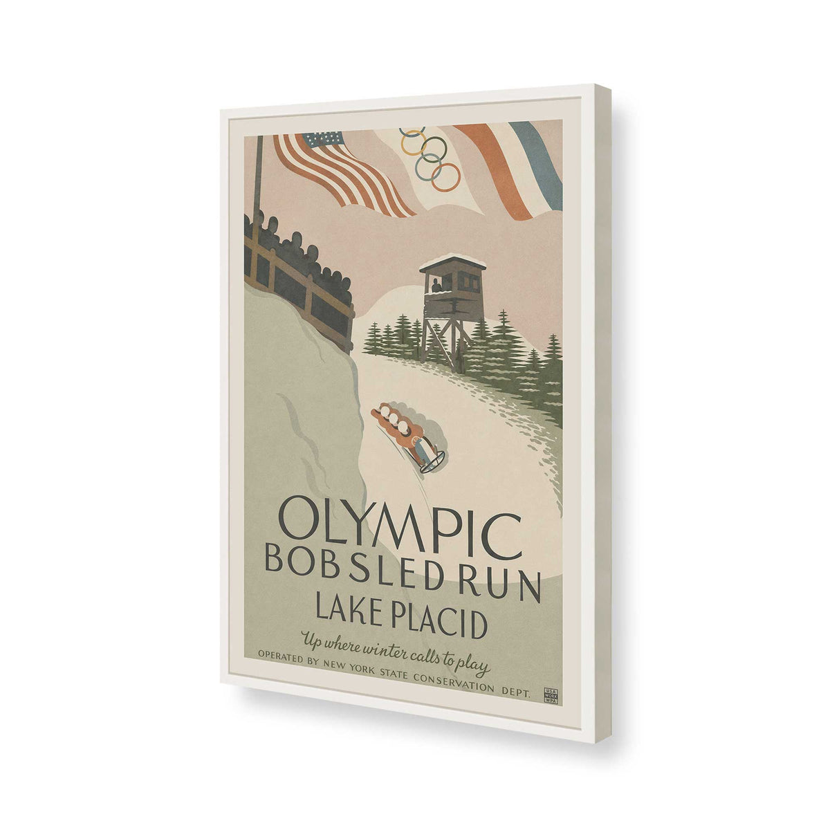 [Color:Opaque White], Picture of art in a Opaque White frame of the corner