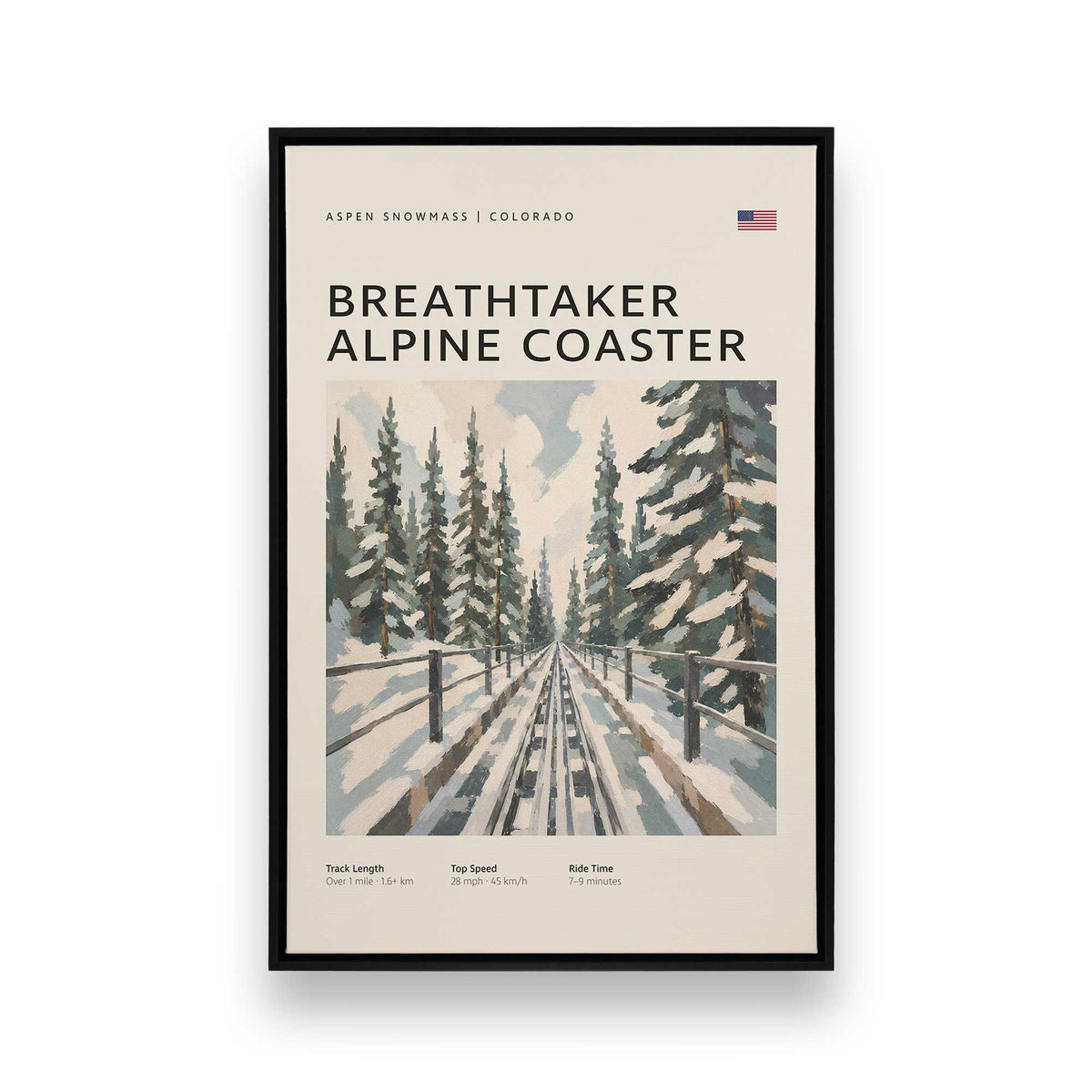 [Color:Satin Black], Picture of art in a Satin Black frame