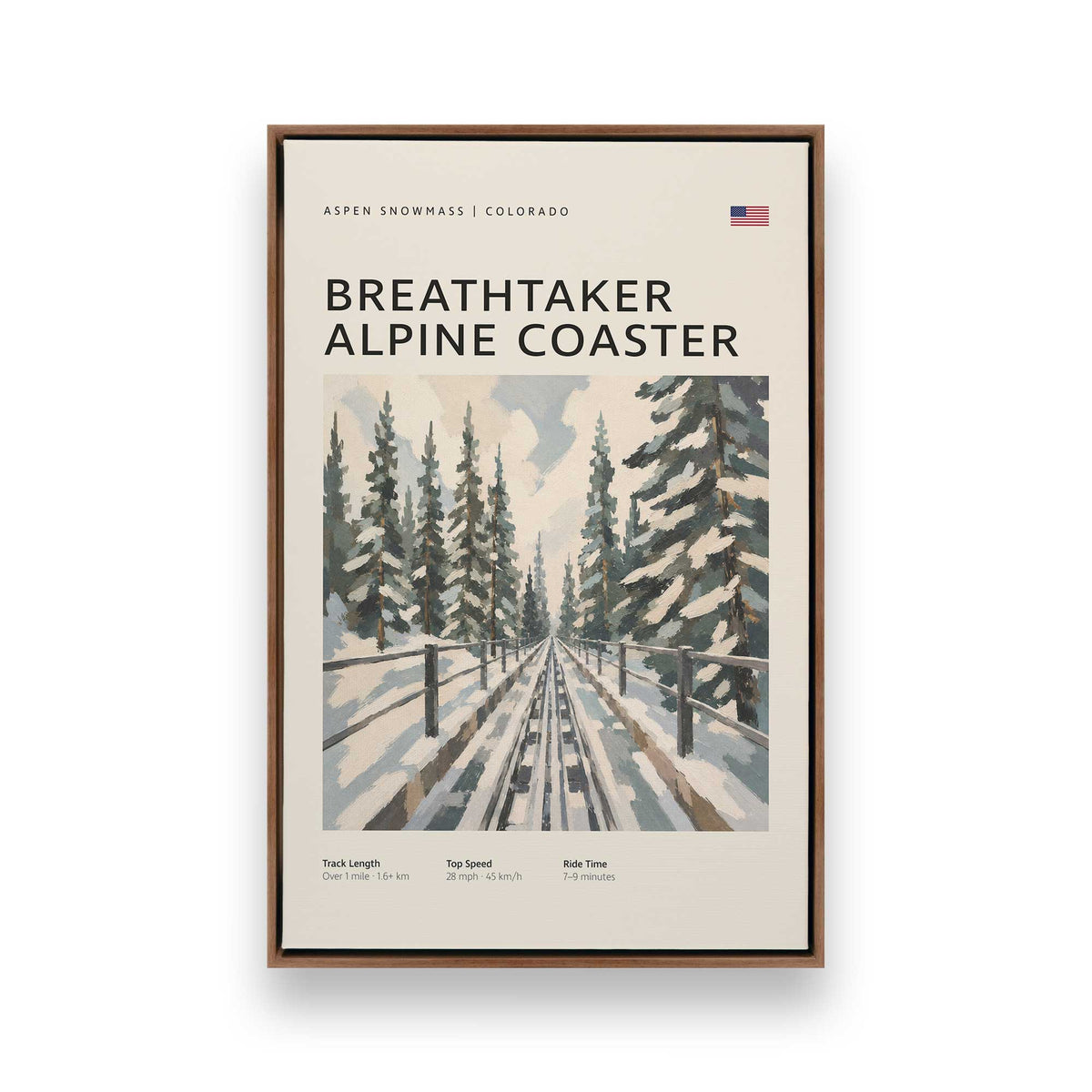 [Color:Walnut], Picture of art in a Walnut frame