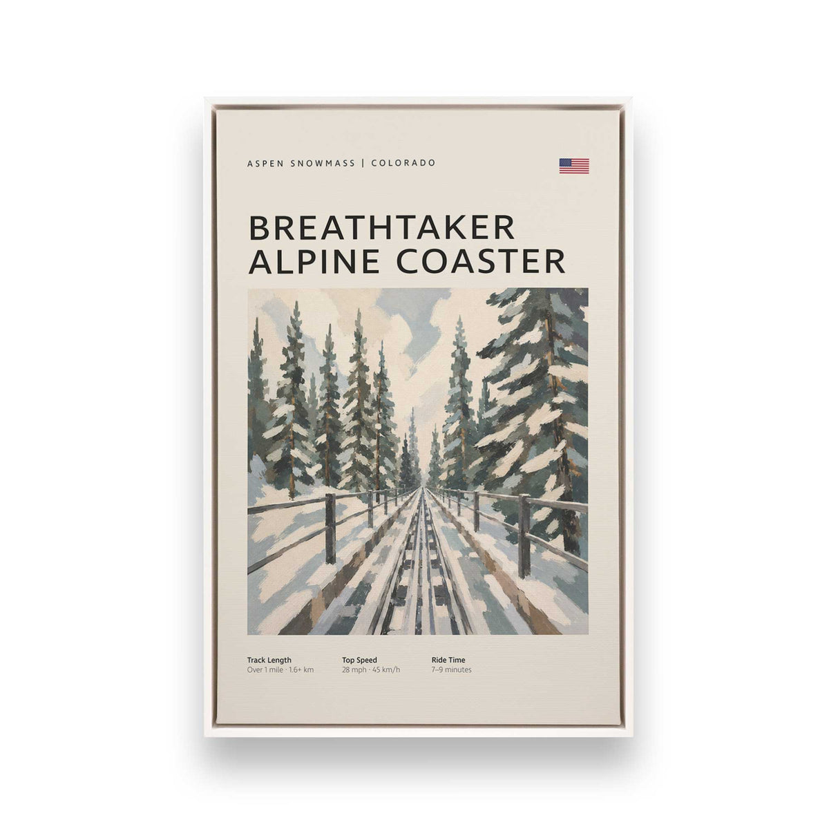 [Color:Opaque White], Picture of art in a White frame