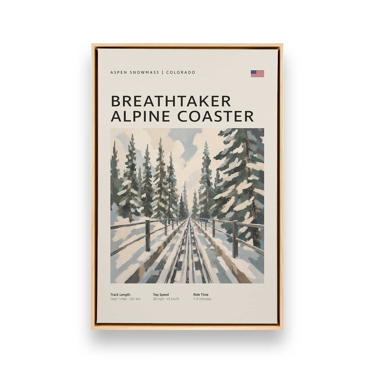 [Color:American Maple], Picture of art in a American Maple frame
