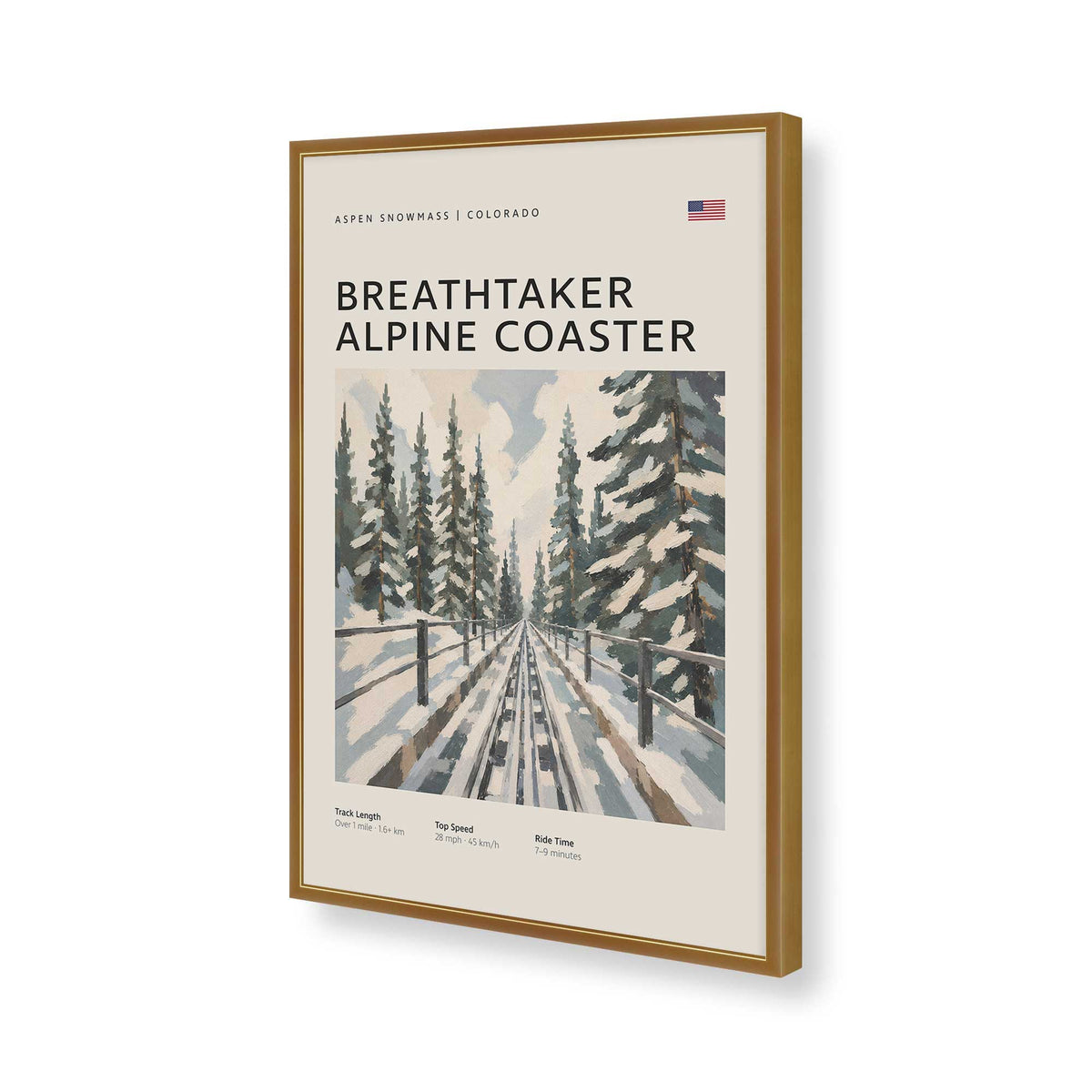[Color:Polished Gold], Picture of art in a Polished Gold frame of the corner