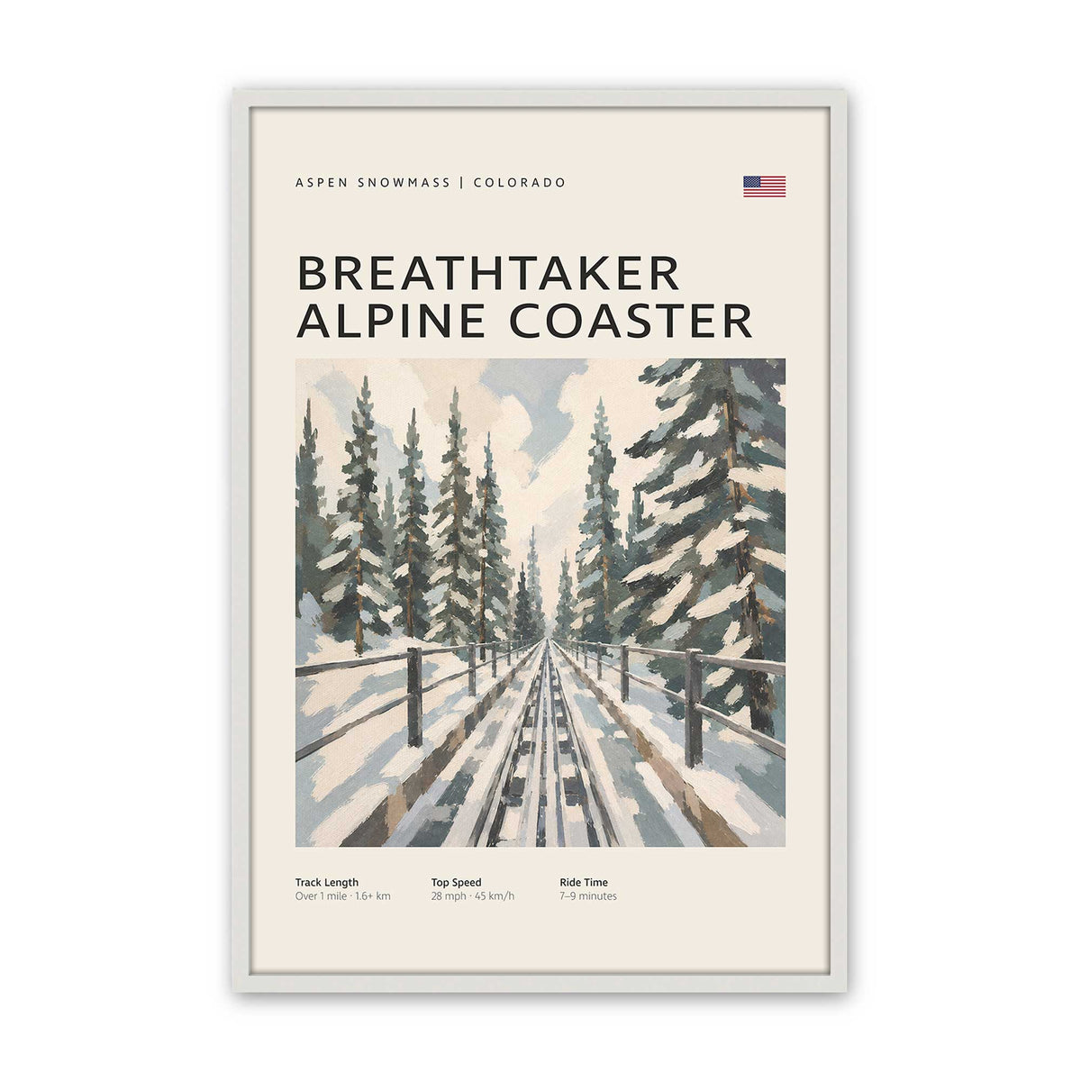 [Color:Opaque White], Picture of art in a Opaque White frame