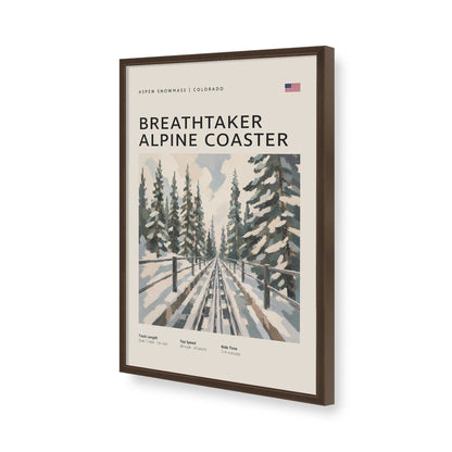 [Color:Brown], Picture of art in a Brown frame of the corner