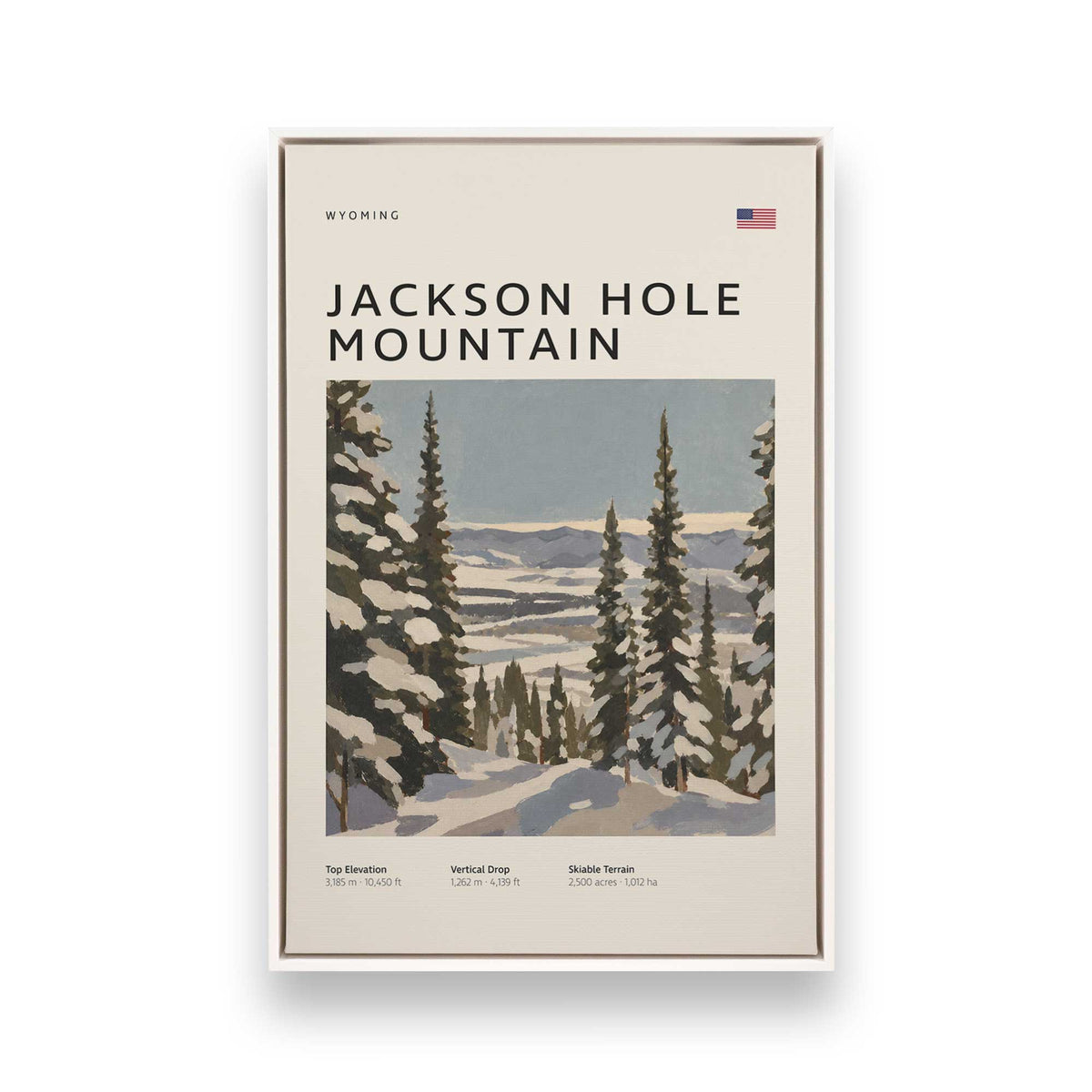 [Color:Opaque White], Picture of art in a White frame